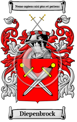 Diepenbrock Family Crest/Coat of Arms