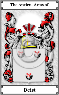 Deist Family Crest Download (JPG)  Book Plated - 150 DPI