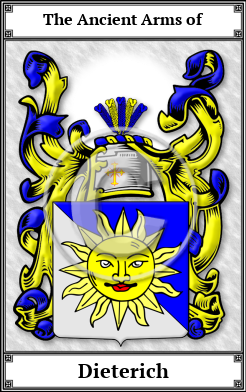 Dieterich Family Crest Download (JPG)  Book Plated - 150 DPI