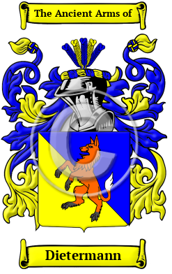 Dietermann Family Crest/Coat of Arms