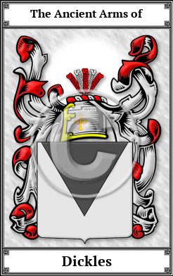 Dickles Family Crest Download (JPG)  Book Plated - 150 DPI