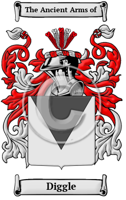 Diggle Family Crest/Coat of Arms