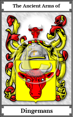 Dingemans Family Crest Download (JPG) Book Plated - 600 DPI