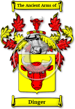 Dinger Family Crest Download (JPG) Legacy Series - 600 DPI