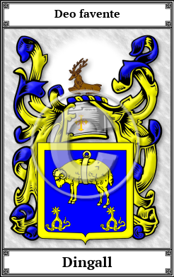 Dingall Family Crest Download (JPG)  Book Plated - 150 DPI