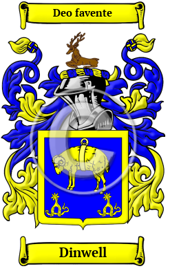 Dinwell Family Crest Download (JPG) Heritage Series - 600 DPI