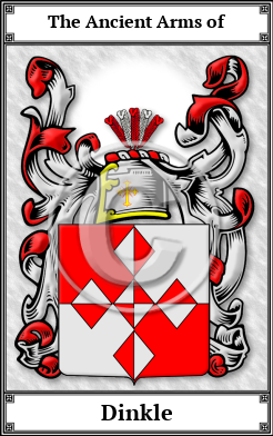 Dinkle Family Crest Download (JPG)  Book Plated - 150 DPI