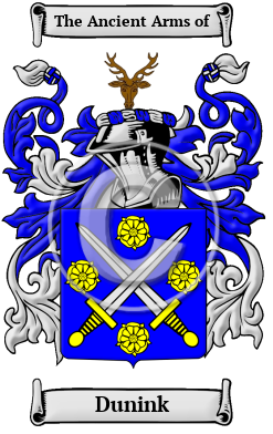 Dunink Family Crest/Coat of Arms