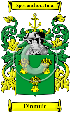 Dinmuir Family Crest/Coat of Arms