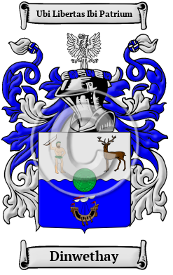 Dinwethay Family Crest/Coat of Arms