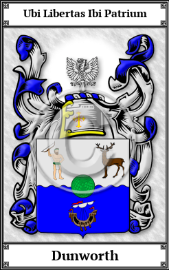 Dunworth Family Crest Download (JPG)  Book Plated - 150 DPI