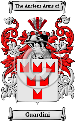 Guardini Family Crest/Coat of Arms