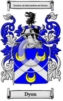 Dyon Family Crest/Coat of Arms