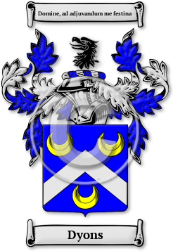 Dyons Family Crest Download (JPG) Legacy Series - 600 DPI