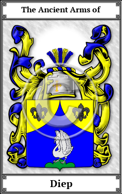 Diep Family Crest Download (JPG) Book Plated - 600 DPI