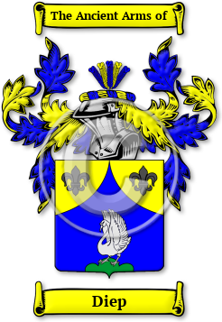 Diep Family Crest Download (JPG) Legacy Series - 600 DPI