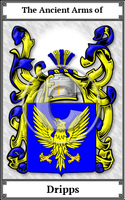 Dripps Family Crest Download (JPG)  Book Plated - 150 DPI