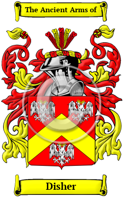 Disher Family Crest/Coat of Arms