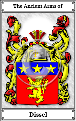 Dissel Family Crest Download (JPG)  Book Plated - 150 DPI