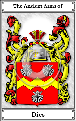 Dies Family Crest Download (JPG)  Book Plated - 150 DPI