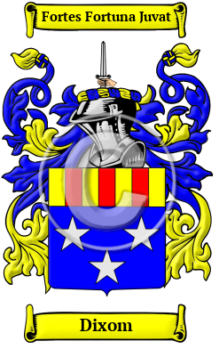 Dixom Family Crest/Coat of Arms