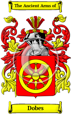 Dobes Family Crest Download (JPG) Heritage Series - 300 DPI