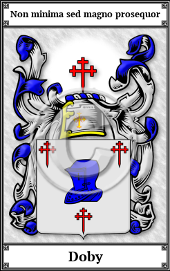 Doby Family Crest Download (JPG)  Book Plated - 150 DPI