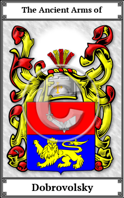 Dobrovolsky Family Crest Download (JPG)  Book Plated - 150 DPI