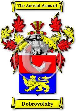 Dobrovolsky Family Crest Download (jpg) Legacy Series - 150 DPI