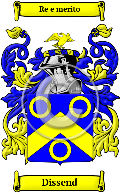 Dissend Family Crest/Coat of Arms