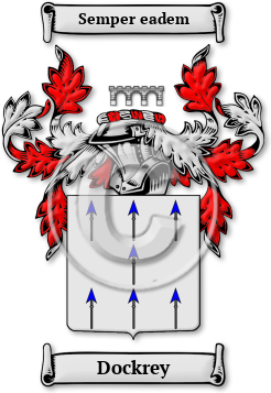 Dockrey Family Crest Download (jpg) Legacy Series - 150 DPI