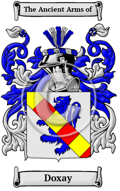 Doxay Family Crest/Coat of Arms