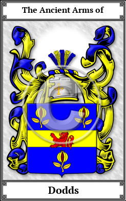 Dodds Family Crest Download (JPG)  Book Plated - 150 DPI