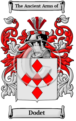 Dodet Family Crest/Coat of Arms