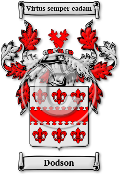 Dodson Family Crest Download (jpg) Legacy Series - 150 DPI