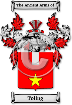 Toling Family Crest Download (JPG) Legacy Series - 600 DPI