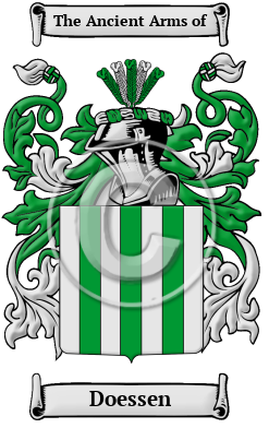Doessen Family Crest/Coat of Arms