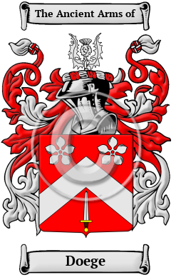 Doege Family Crest/Coat of Arms