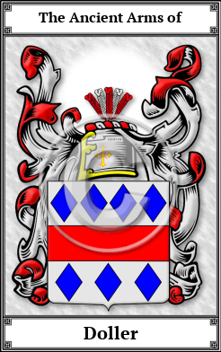 Doller Family Crest Download (JPG) Book Plated - 600 DPI