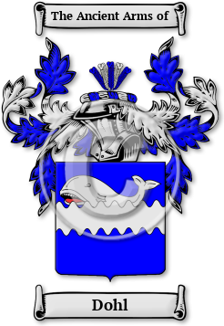 Dohl Family Crest Download (jpg) Legacy Series - 150 DPI