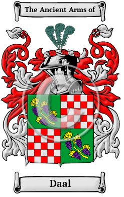 Daal Family Crest/Coat of Arms