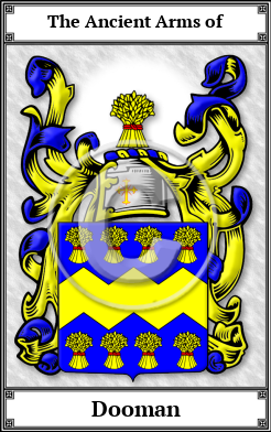 Dooman Family Crest Download (JPG)  Book Plated - 150 DPI