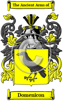 Domenicon Family Crest/Coat of Arms