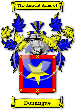 Domingue Family Crest Download (jpg) Legacy Series - 150 DPI