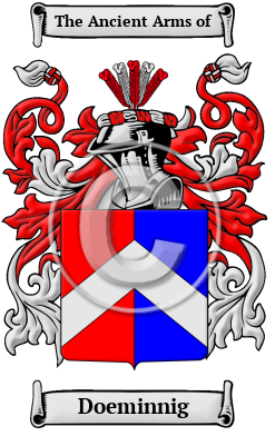 Doeminnig Family Crest/Coat of Arms