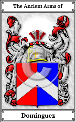 Dominguez Family Crest Download (JPG) Book Plated - 600 DPI