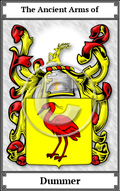 Dummer Family Crest Download (JPG)  Book Plated - 150 DPI