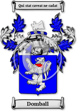 Domball Family Crest Download (jpg) Legacy Series - 150 DPI