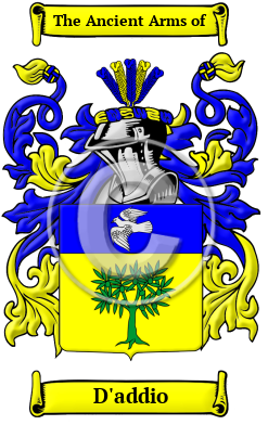 D'addio Family Crest Download (JPG) Heritage Series - 300 DPI