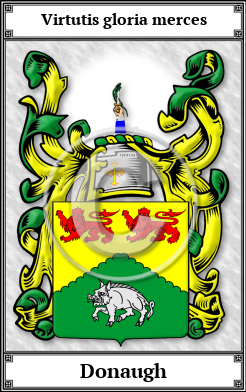 Donaugh Family Crest Download (JPG)  Book Plated - 150 DPI
